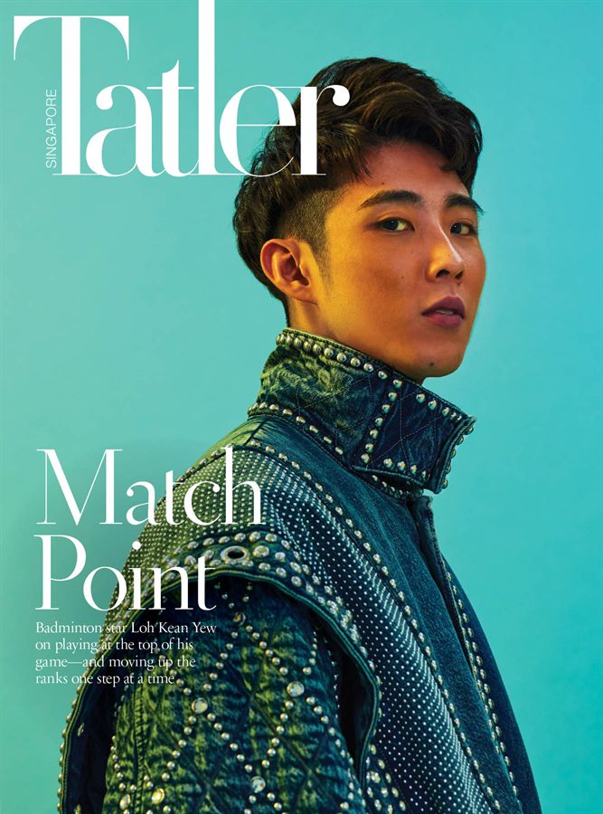 Loh Kean Yew on the cover of Singapore Tatler